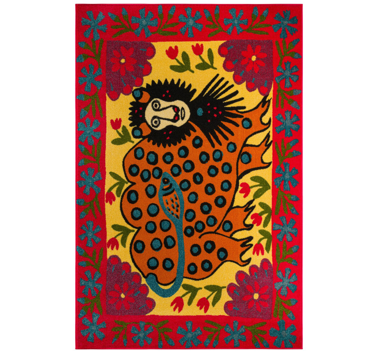 Килим «Звір Поліський» (Марія Примаченко, 1960-ті роки)1
